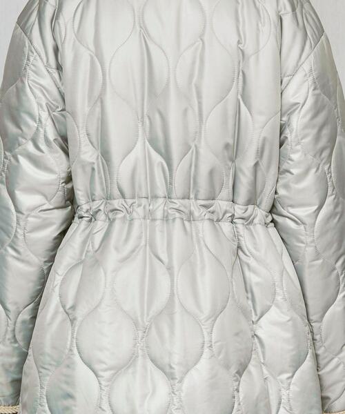 H　BEAUTY&YOUTH UNITED ARROWS（エイチビューティーアンドユースユナイテッドアローズ）の「＜H＞QUILTED BOA REVERSIBLE COAT/コート（その他アウター・レディース・ブラック/グレー・MEDIUM/SMALL）」の14枚目の写真