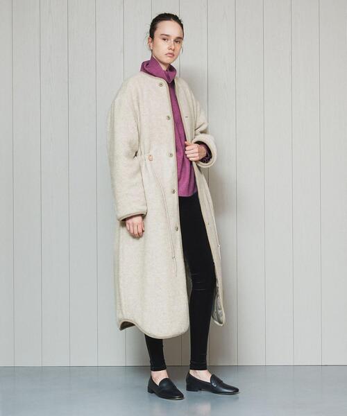 H　BEAUTY&YOUTH UNITED ARROWS（エイチビューティーアンドユースユナイテッドアローズ）の「＜H＞QUILTED BOA REVERSIBLE COAT/コート（その他アウター・レディース・ブラック/グレー・MEDIUM/SMALL）」の6枚目の写真