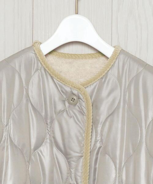H　BEAUTY&YOUTH UNITED ARROWS（エイチビューティーアンドユースユナイテッドアローズ）の「＜H＞QUILTED BOA REVERSIBLE COAT/コート（その他アウター・レディース・ブラック/グレー・MEDIUM/SMALL）」の9枚目の写真