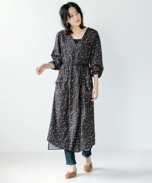 Bou Jeloud（ブージュルード）の「ベルト付ウエストマークワンピース（ワンピース・レディース・キャメル/ベージュ/ブラック・38）」の14枚目の写真