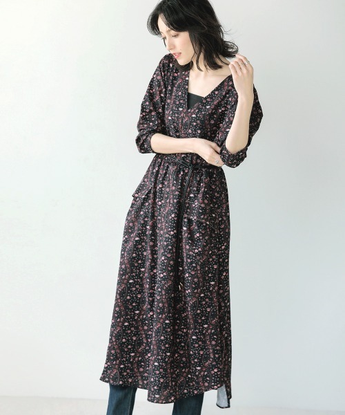 Bou Jeloud（ブージュルード）の「ベルト付ウエストマークワンピース（ワンピース・レディース・キャメル/ベージュ/ブラック・38）」の16枚目の写真