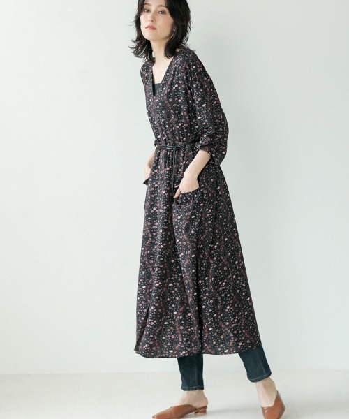 Bou Jeloud（ブージュルード）の「ベルト付ウエストマークワンピース（ワンピース・レディース・キャメル/ベージュ/ブラック・38）」の6枚目の写真