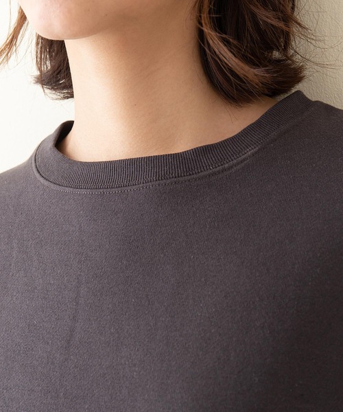 INNOCENT BLUE（イノセントブルー）の「【innocent blue/イノセントブルー】異素材　袖ボリュームプルオーバー 袖ケーブル編み 前後差　サイドスリット（Tシャツ/カットソー・レディース・アイボリー/ブラウン/ライトベージュ/グリーン/ブラック・MEDIUM）」の18枚目の写真