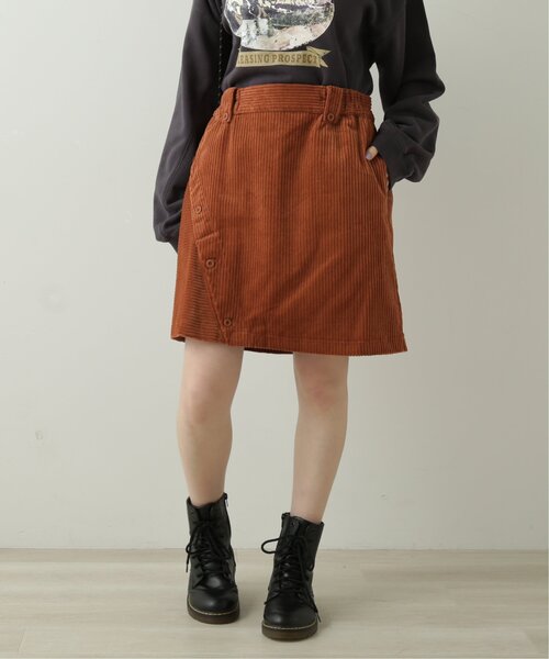 たてよこコーデュロイ台形スカート