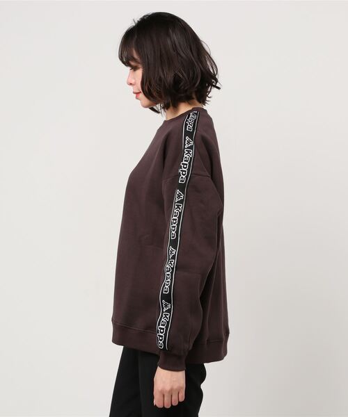 Kappa（カッパ）の「肩ニットテープ仕様トレーナー（スウェット・レディース・パープル/ブラウン/ブラック・フリー）」の16枚目の写真