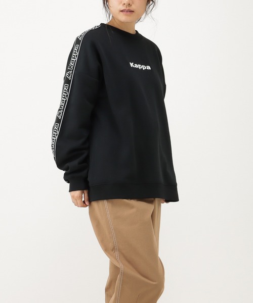 Kappa（カッパ）の「肩ニットテープ仕様トレーナー（スウェット・レディース・パープル/ブラウン/ブラック・フリー）」の5枚目の写真