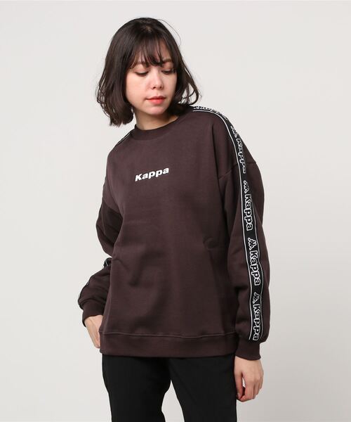 Kappa（カッパ）の「肩ニットテープ仕様トレーナー（スウェット・レディース・パープル/ブラウン/ブラック・フリー）」の19枚目の写真