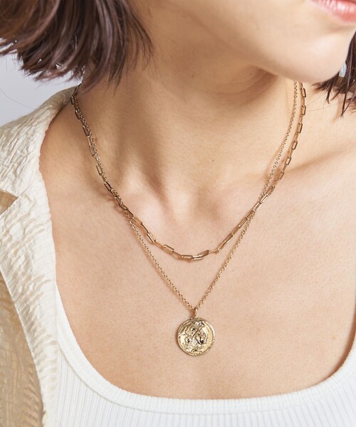 BEAUTY&YOUTH UNITED ARROWS（ビューティーアンドユースユナイテッドアローズ）の「BY コインネックレス -3WAY-（ネックレス・レディース・シルバー/ゴールド・FREE）」の7枚目の写真