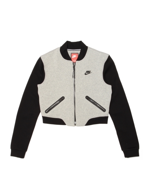 NIKE(ナイキ)の「NIKE / テック フリース 3mm ボマージャケット (スウェット・レディース・グレー/ブラック・ONE SIZE)」の13枚目の写真