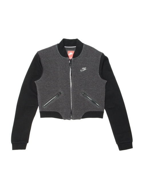 NIKE(ナイキ)の「NIKE / テック フリース 3mm ボマージャケット (スウェット・レディース・グレー/ブラック・ONE SIZE)」の14枚目の写真