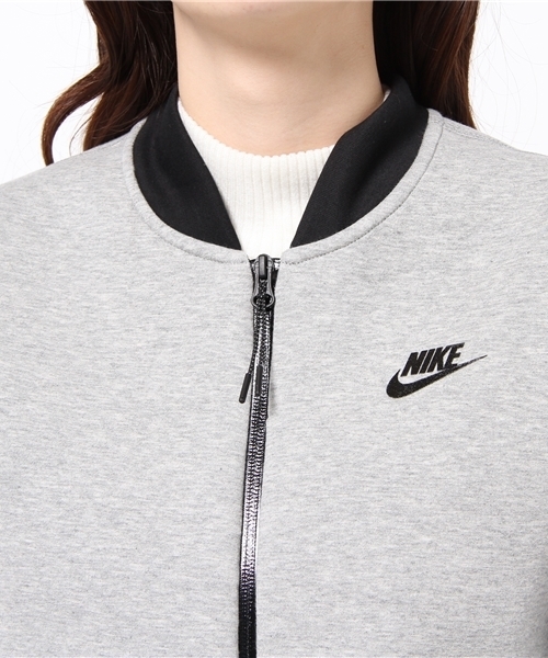 NIKE(ナイキ)の「NIKE / テック フリース 3mm ボマージャケット (スウェット・レディース・グレー/ブラック・ONE SIZE)」の7枚目の写真