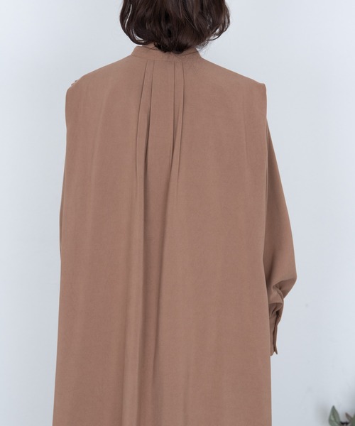 MERLOT（メルロー）の「ピンタックチュニックブラウス（シャツ/ブラウス・レディース・アイボリー/ブラック/モカ/マスタード・FREE）」の21枚目の写真