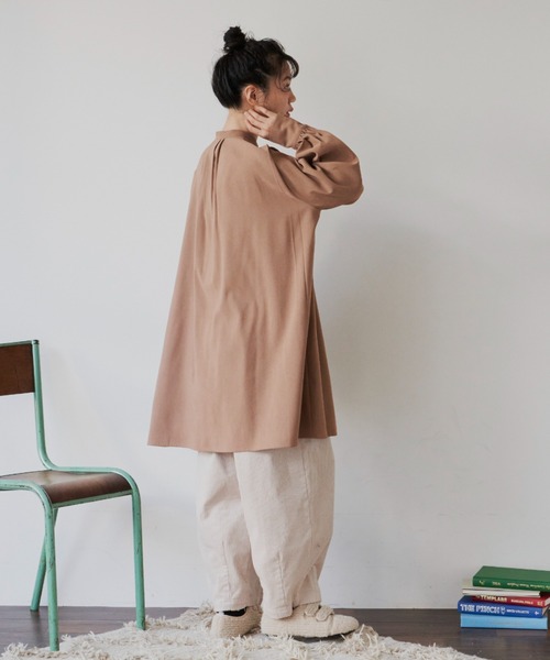 MERLOT（メルロー）の「ピンタックチュニックブラウス（シャツ/ブラウス・レディース・アイボリー/ブラック/モカ/マスタード・FREE）」の15枚目の写真