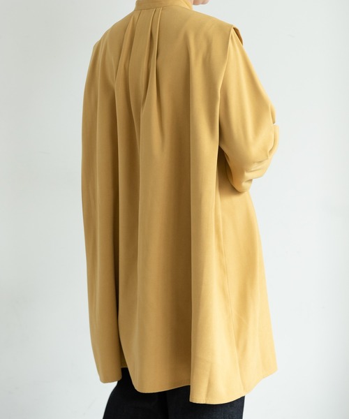 MERLOT（メルロー）の「ピンタックチュニックブラウス（シャツ/ブラウス・レディース・アイボリー/ブラック/モカ/マスタード・FREE）」の6枚目の写真