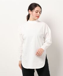 ROPE' PICNIC | モックネックラウンドロングTシャツ(Tシャツ/カットソー)