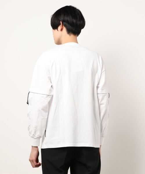 WESTBOY（ウエストボーイ）の「【WB ORIGINALS】Butterfly Printed Long-sleeve T-shirt（Tシャツ/カットソー・メンズ・ホワイト/ブラック・M/L/XL）」の6枚目の写真