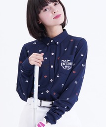 【FILA GOLF/フィラゴルフ】フロントフルオープン 長袖シャツ