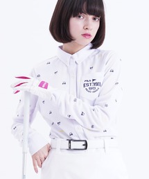 【FILA GOLF/フィラゴルフ】フロントフルオープン 長袖シャツ