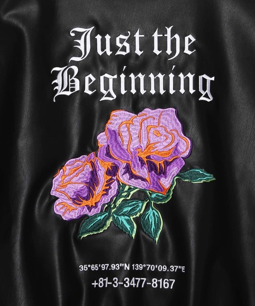 LEGENDA（レジェンダ）の「Neo Leather Rose Embroidery Blouson（その他アウター・レディース・ブラック・FREE）」の4枚目の写真