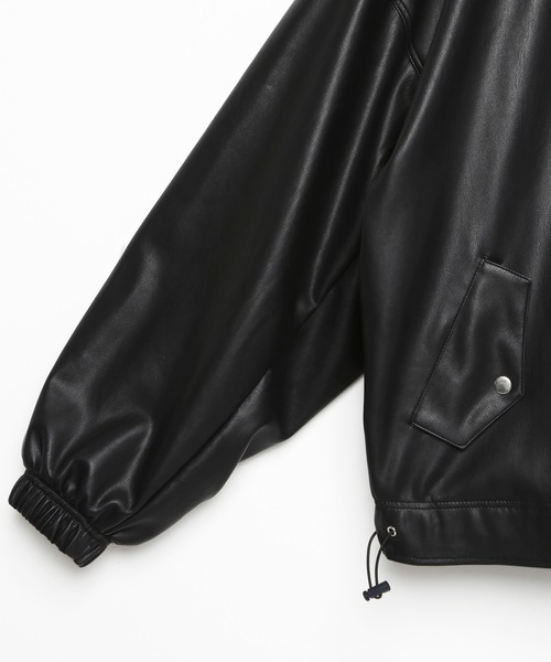 LEGENDA（レジェンダ）の「Neo Leather Rose Embroidery Blouson（その他アウター・レディース・ブラック・FREE）」の6枚目の写真