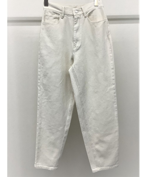ulu(ウル)の「original Curved denim pants(その他パンツ・レディース・ブラック/ホワイト/ミント・FREE)」の5枚目の写真