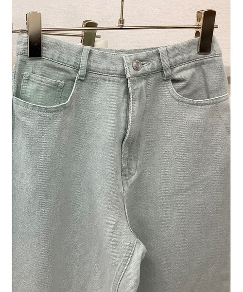 ulu(ウル)の「original Curved denim pants(その他パンツ・レディース・ブラック/ホワイト/ミント・FREE)」の10枚目の写真