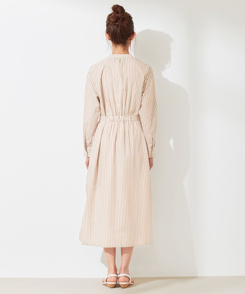 ANY SIS(エニィスィス)の「【WEB限定】カバリングストライプ シャツワンピース(シャツワンピース・レディース・スカイブルー系1/ベージュ系1・2/3)」の10枚目の写真