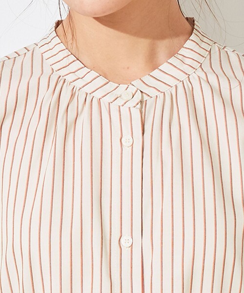 ANY SIS(エニィスィス)の「【WEB限定】カバリングストライプ シャツワンピース(シャツワンピース・レディース・スカイブルー系1/ベージュ系1・2/3)」の13枚目の写真