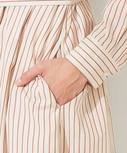 ANY SIS(エニィスィス)の「【WEB限定】カバリングストライプ シャツワンピース(シャツワンピース・レディース・スカイブルー系1/ベージュ系1・2/3)」の14枚目の写真