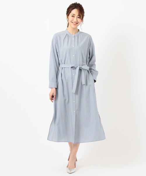 ANY SIS(エニィスィス)の「【WEB限定】カバリングストライプ シャツワンピース(シャツワンピース・レディース・スカイブルー系1/ベージュ系1・2/3)」の20枚目の写真