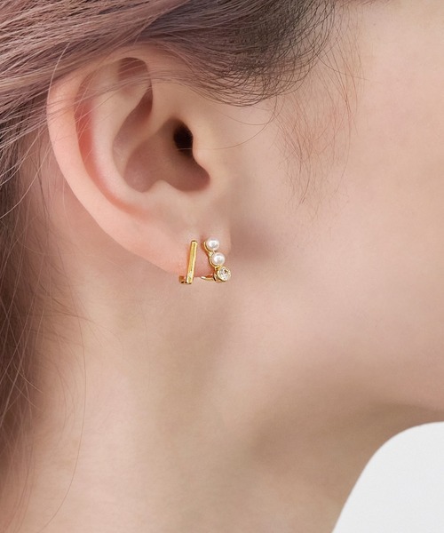 【PHOEBE PHILO】存在感◎Medallion ディッシュ ピアス PHOEBE PHILO | MEDALLION DISH EARRINGS | WHITE ENAMEL