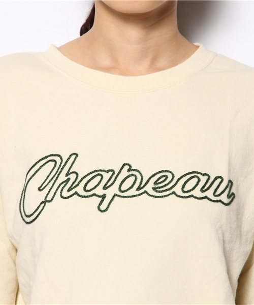 DISCOAT（ディスコート）の「【Discoat】裏毛刺繍ロゴプルオーバー（スウェット・レディース・グレー/ネイビー/アイボリー・ﾌﾘ-）」の8枚目の写真