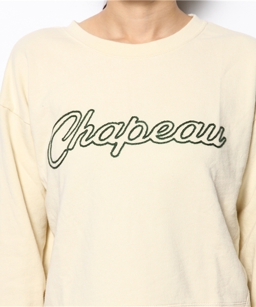 DISCOAT（ディスコート）の「【Discoat】裏毛刺繍ロゴプルオーバー（スウェット・レディース・グレー/ネイビー/アイボリー・ﾌﾘ-）」の11枚目の写真