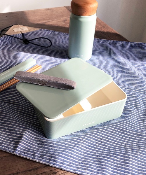 COMMON WARE（コモンウェアー）の「EC:ローリエ　ランチボックス（お弁当箱・レディース・ベージュ/ピンク/イエロー/ミント/グレイッシュベージュ/ライトグリーン/ラベンダー・FREE）」の5枚目の写真