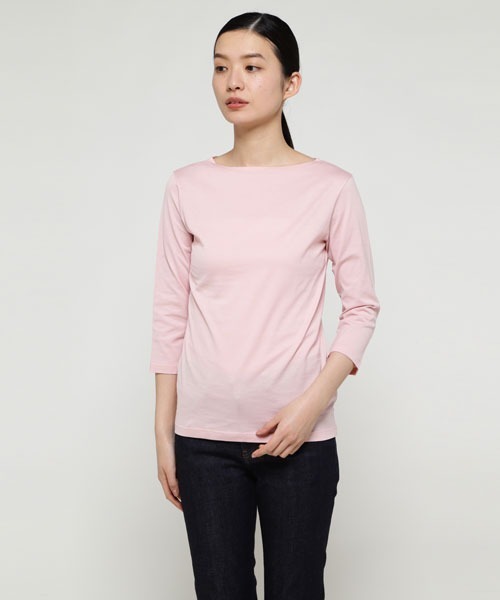 SUNSPEL（サンスペル）の「WOMEN’S Q82 BOAT NECK（Tシャツ/カットソー・レディース・ピンク/ブルー・1/2）」の10枚目の写真