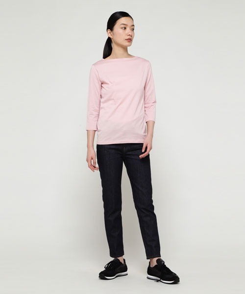 SUNSPEL（サンスペル）の「WOMEN’S Q82 BOAT NECK（Tシャツ/カットソー・レディース・ピンク/ブルー・1/2）」の11枚目の写真