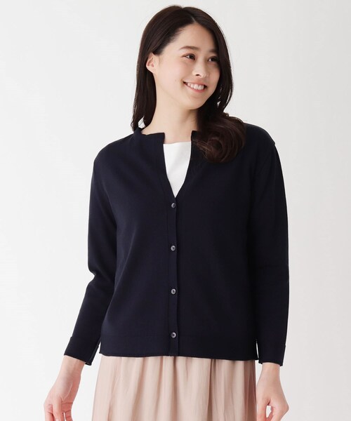 ◇クルーネックカーディガン 