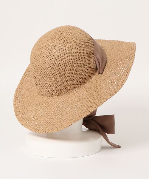 N.（N. Natural Beauty Basic）（エヌエヌナチュラルビューティーベーシック）の「リボン付ハット（ハット・レディース・ベージュ・FREE）」の2枚目の写真