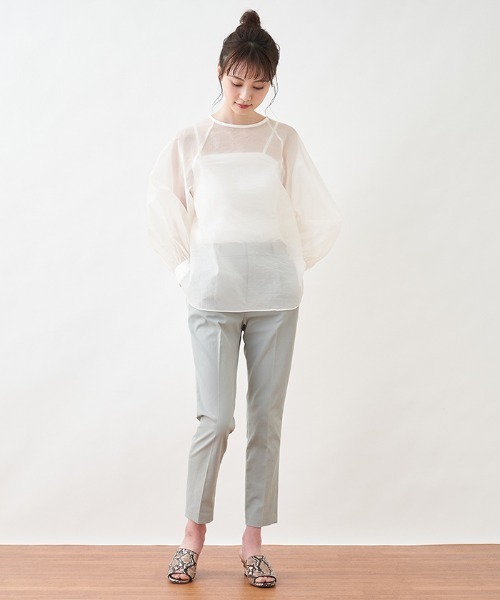 DOLLY SEAN(ドリーシーン)の「【DOLLY SEAN】タックテーパードパンツ(その他パンツ・レディース・LT.PINK/エメラルド・2/1)」の7枚目の写真