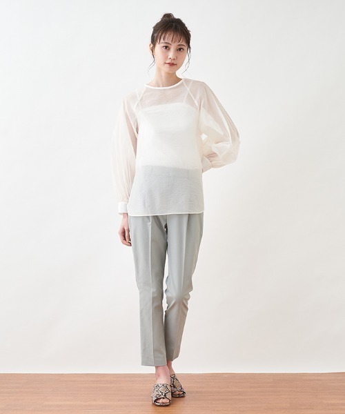 DOLLY SEAN(ドリーシーン)の「【DOLLY SEAN】タックテーパードパンツ(その他パンツ・レディース・LT.PINK/エメラルド・2/1)」の22枚目の写真