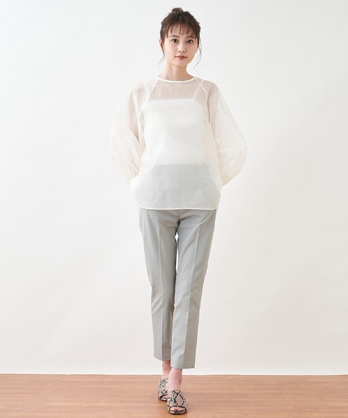 DOLLY SEAN(ドリーシーン)の「【DOLLY SEAN】タックテーパードパンツ(その他パンツ・レディース・LT.PINK/エメラルド・2/1)」の21枚目の写真