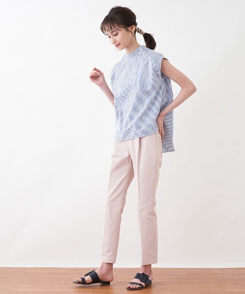 DOLLY SEAN(ドリーシーン)の「【DOLLY SEAN】タックテーパードパンツ(その他パンツ・レディース・LT.PINK/エメラルド・2/1)」の16枚目の写真