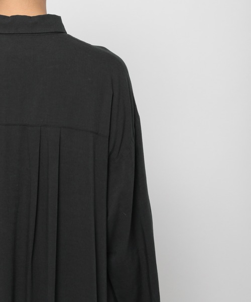 LEPSIM（レプシィム）の「アサコンシャツワンピース　935035（ワンピース・レディース・チャコールグレー/パープル/オフホワイト/キナリ・FREE）」の11枚目の写真