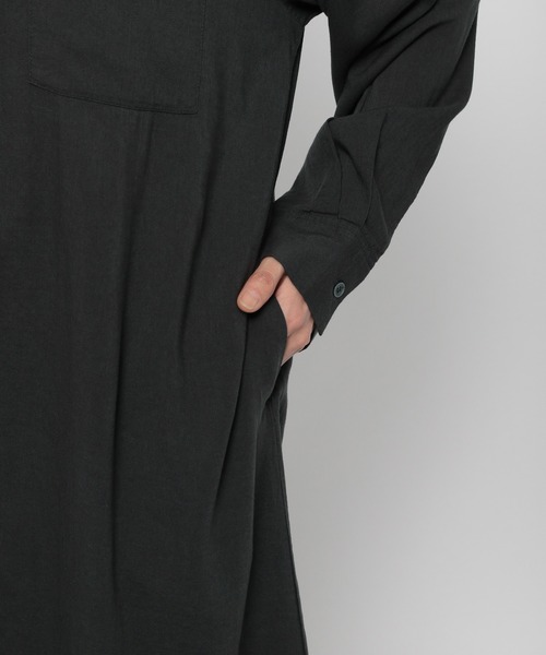 LEPSIM（レプシィム）の「アサコンシャツワンピース　935035（ワンピース・レディース・チャコールグレー/パープル/オフホワイト/キナリ・FREE）」の9枚目の写真