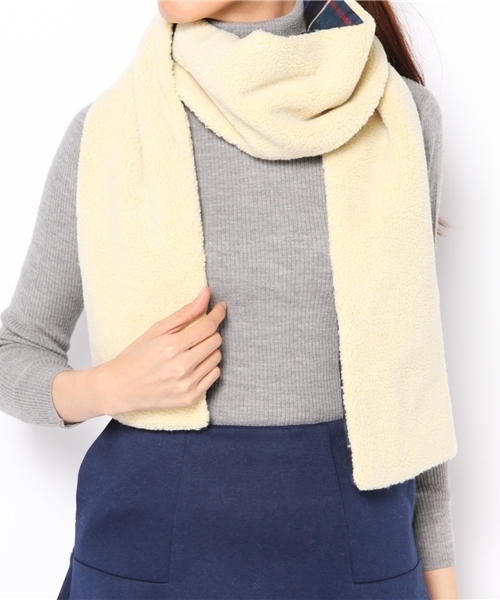 B:MING by BEAMS（ビーミングバイビームス）の「□B ビーミング by ビームス / ボアロングマフラー（マフラー・レディース・ナチュラル・ONE SIZE）」の6枚目の写真