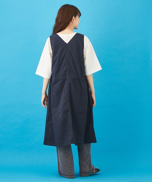 CUBE SUGAR（キューブシュガー）の「タイプライター ジャンパースカート（ジャンパースカート・レディース・カーキ/ベージュ/ネイビー・M）」の15枚目の写真