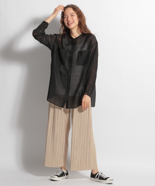 niko and … こなれバンドカラーシャツM ブラック 楽天市場】【SALE／20%OFF】モールクロスバンドカラーシャツ