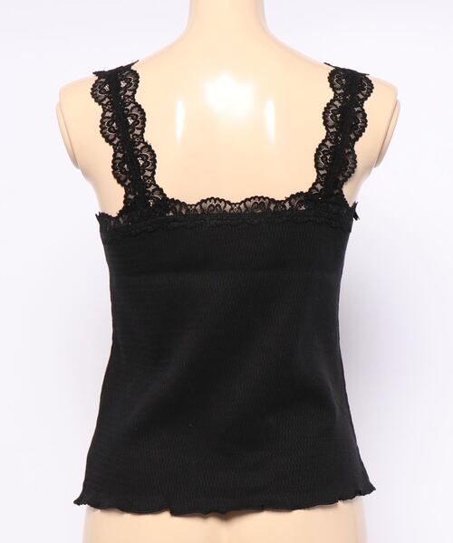 RETRO GIRL（レトロガール）の「ハニカムレースキャミ（キャミソール・レディース・オレンジ/ライトグレー/ブラック/アイボリー・FREE）」の10枚目の写真