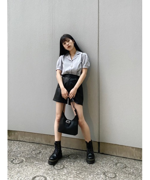 LAGUA GEM（ラグアジェム）の「BELTED ONEHANDLE BAG（ショルダーバッグ・レディース・ブラック/ライム・FREE）」の21枚目の写真