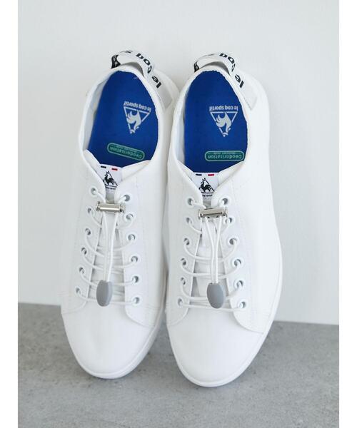 le coq sportif(ルコックスポルティフ)の「■Le coq LA アルマ*(スニーカー・レディース・ホワイト/ブラック・23cm/24cm)」の3枚目の写真